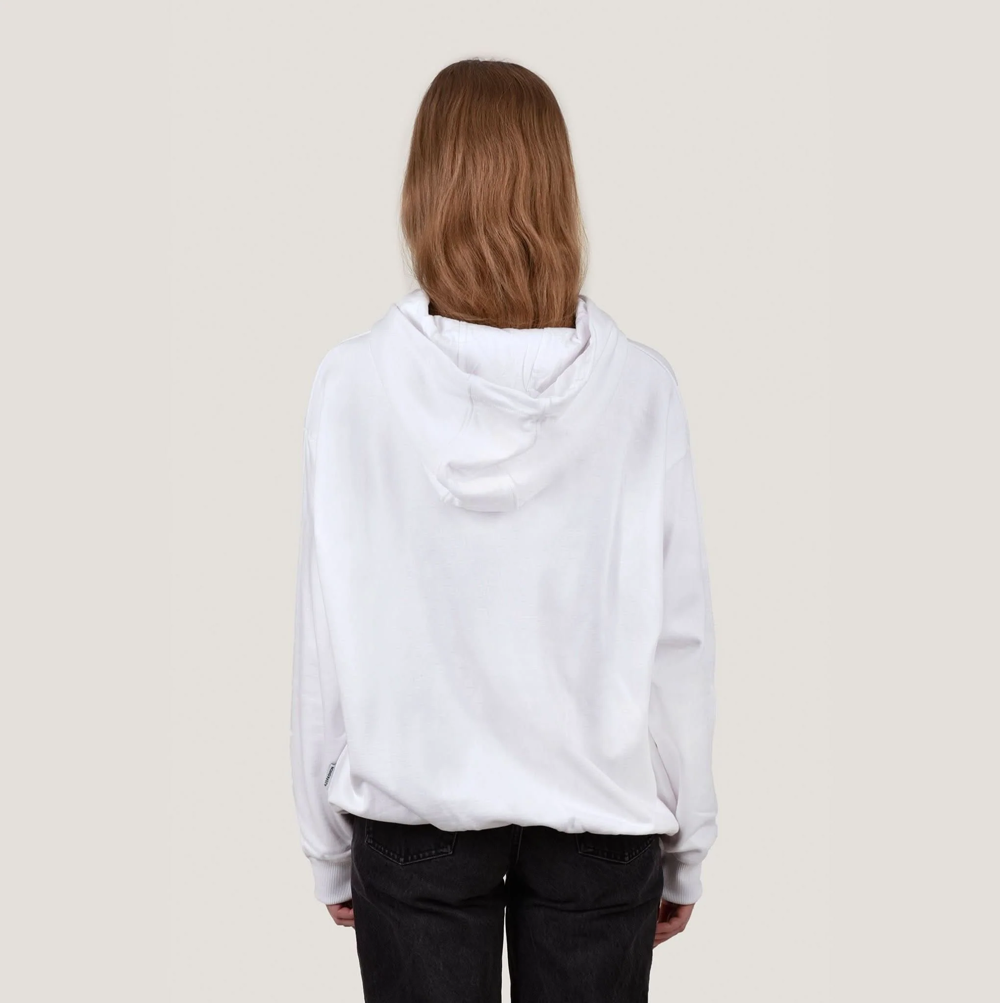 HAPPY 420  - White Oversize Hoodie - Image 4