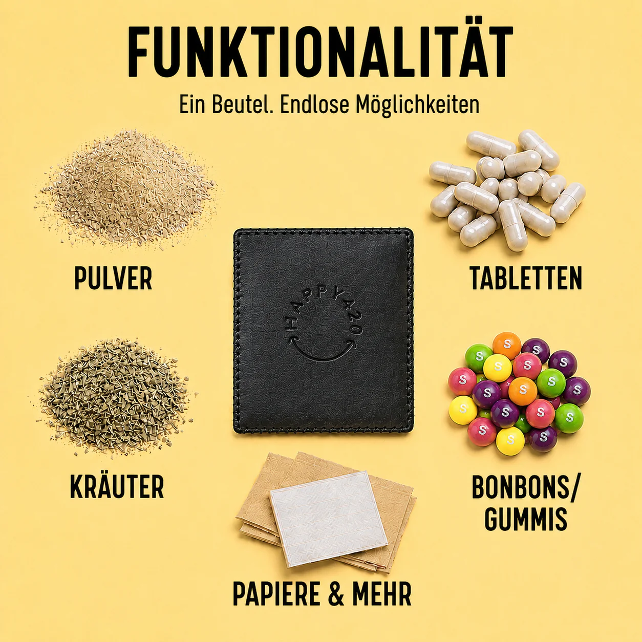 Neu! ✨ Luxus Leder Baggie ✨Wildcard Medium - Image 10